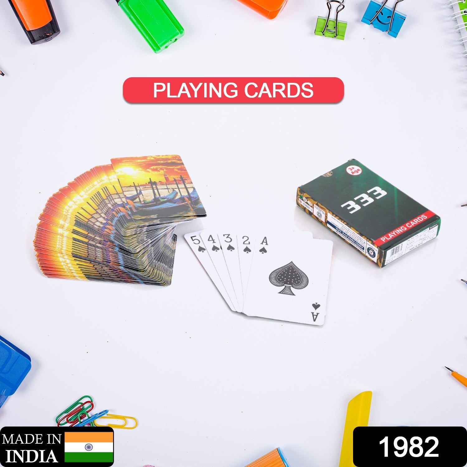 1982 Playing Cards, Luxury Deck of Cards with Amazing Pattern & HD Printing, Premium Poker Cards | Durable & Flexible DeoDap 1982 Playing Cards, Luxury Deck of Cards with Amazing Pattern & HD Printing, Premium Poker Cards | Durable & Flexible DeoDap